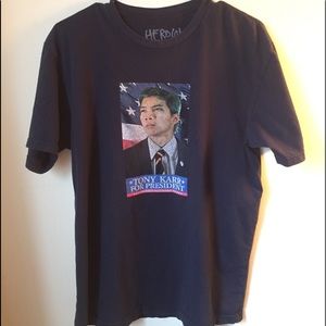 Heroin Skateboards Tony Karr T-shirt Size L